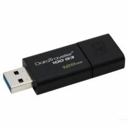 金士顿 DT100G3-128G USB3.0 高速U盘 黑色(单位:个)