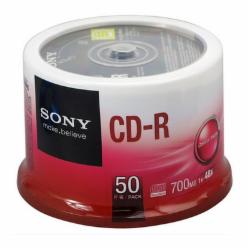 索尼 CD-R 48速700MB光盘/刻录盘 50片