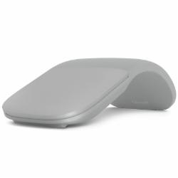 微软 Surface Arc 无线鼠标 原装Arc Mouse弯折设计 轻薄便携 蓝影技术 折叠 蓝牙 亮铂金