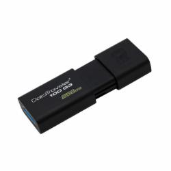 金士顿 DT100G3 256GB USB3.0 U盘 滑盖设计 时尚便利 黑色