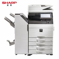 夏普 MX-C6081DV A3彩色数码复印机（主机/四层落地纸盒/大容量纸盒/鞍式装订分页器/网打网扫/Sharpdesk管理器/一年保修）
