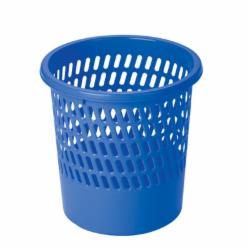 富强 镂空垃圾桶 蓝色